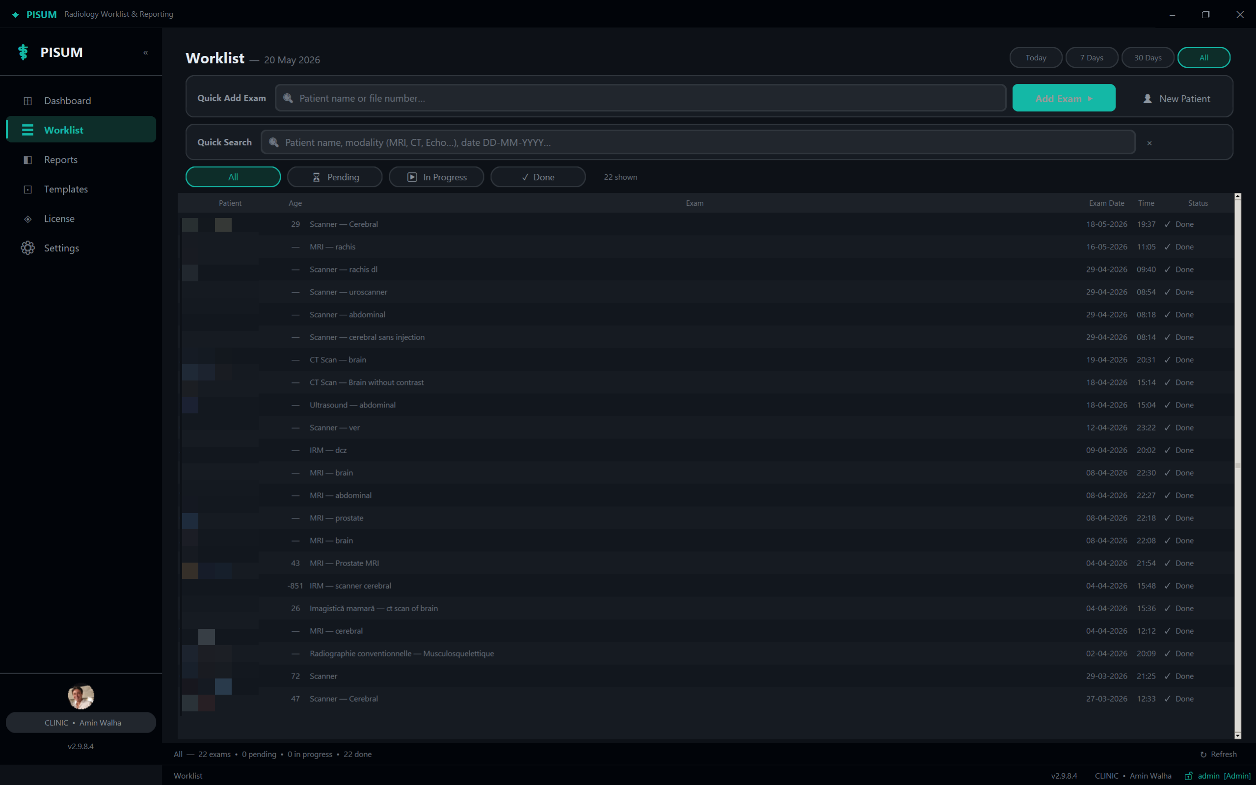 PISUM WorkList
